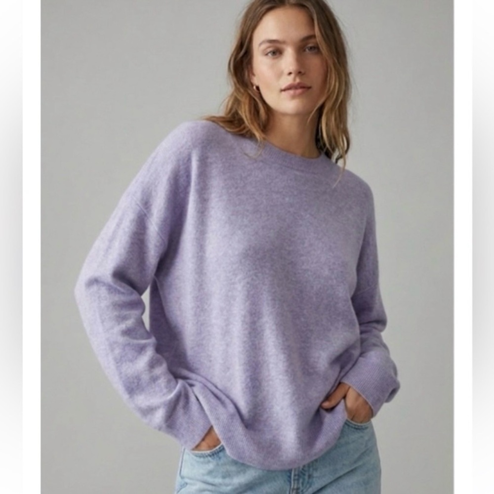 Madewell Women's Lavender Cashmere Sweater